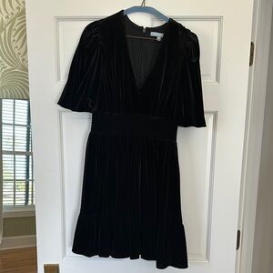 SOLD. Antonio Melani Elegant Black Velvet Dress
